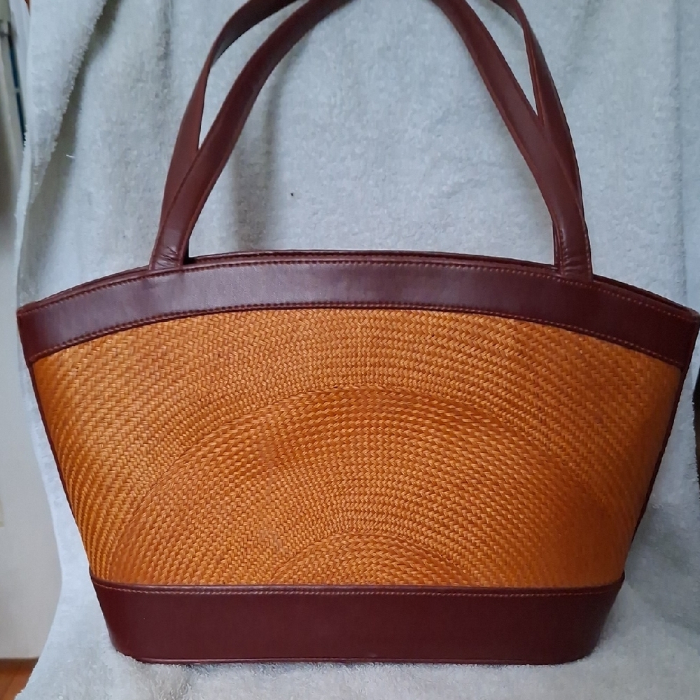 Chic Brown and Tan Women's Tote Bag